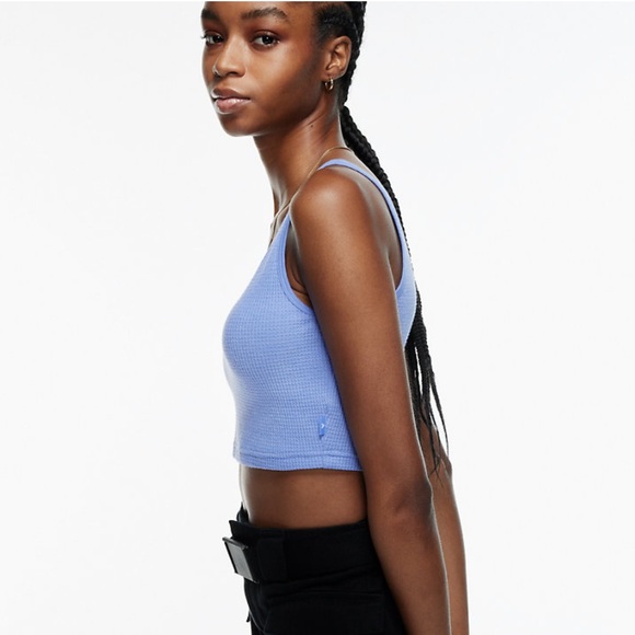 TNA | Rayna Waffle Knit Top (Red & Teal) - Picture 5 of 11